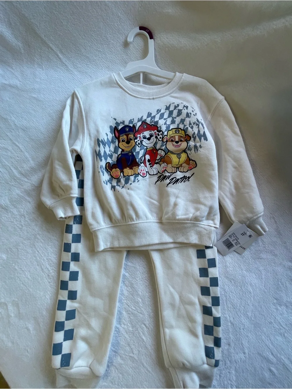 Carter's Cream Paw Patrol Pajama Set with Blue Accents